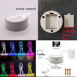 Đèn Ngủ LED 3D Sạc USB Hình Kpop BTS BT21 22