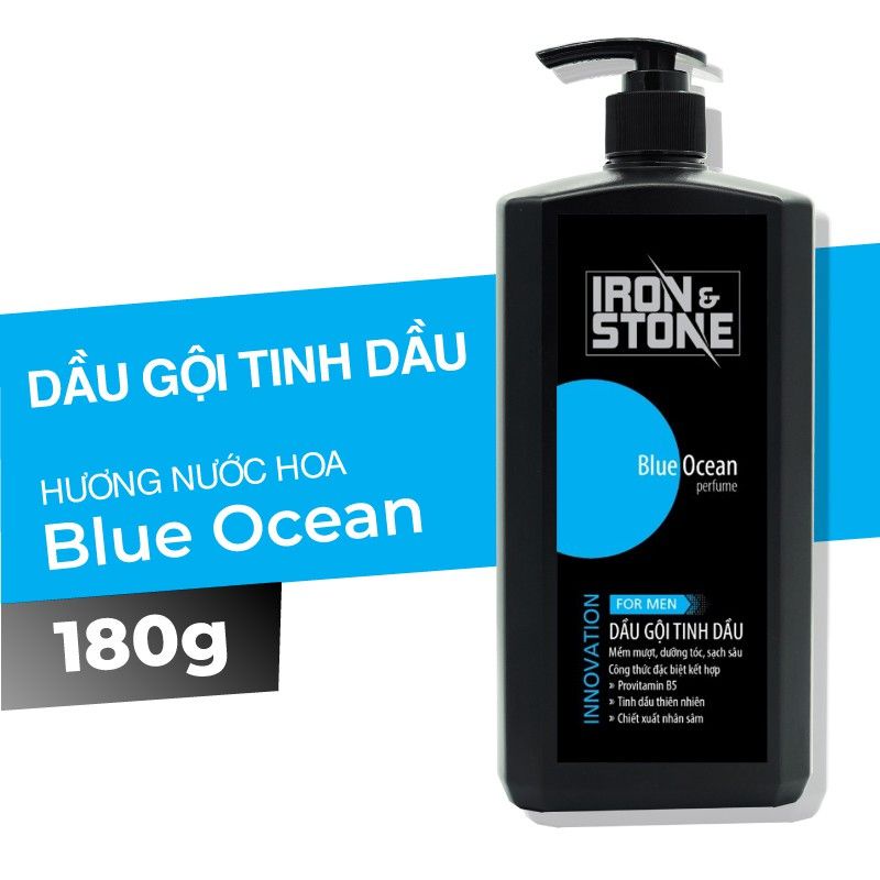 Mua 180g Dầu gội tinh dầu hương nước hoa Blue Ocean IronStone XANH