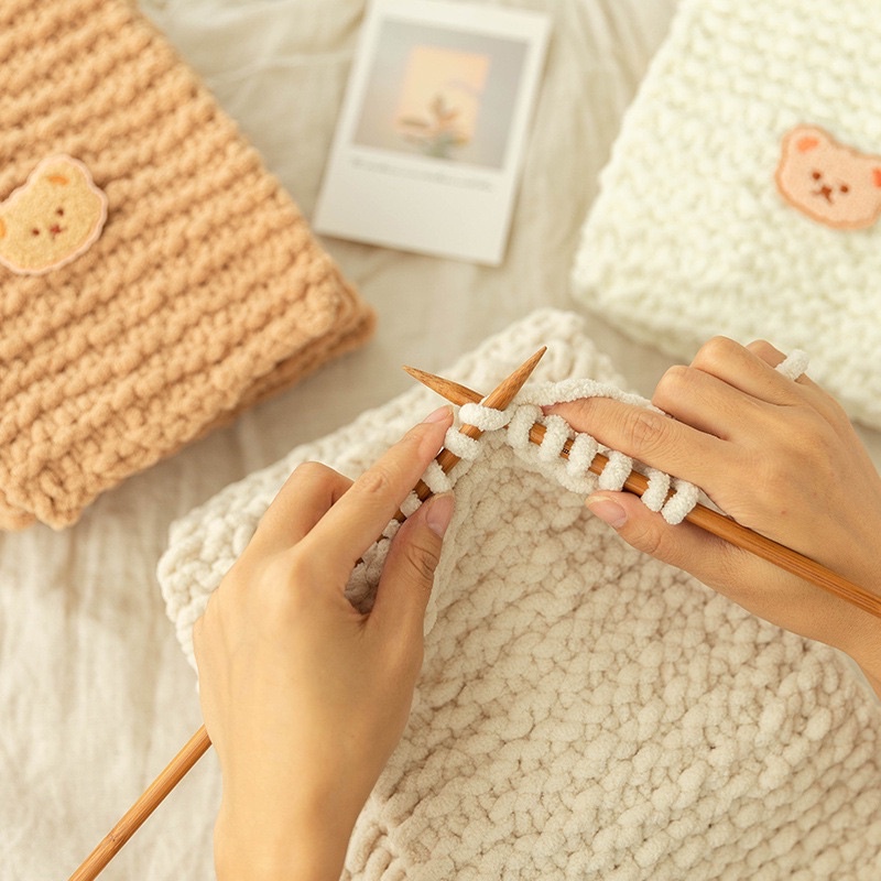 Mua Set Nguyên Liệu Đan Khăn Len Bông Sữa Mềm Mại Giảm Giá - Yeep