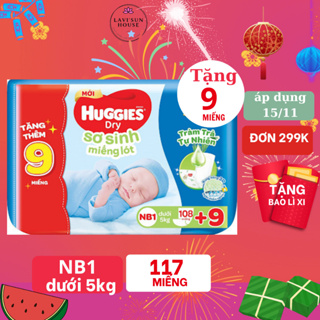 Mua Miếng Lót Sơ Sinh Huggies Newborn 108 Miếng Tặng 9Miếng